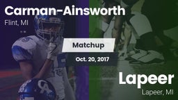 Matchup: Carman-Ainsworth vs. Lapeer   2017