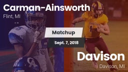 Matchup: Carman-Ainsworth vs. Davison  2018