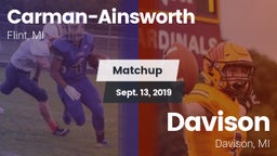 Matchup: Carman-Ainsworth vs. Davison  2019