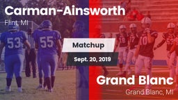 Matchup: Carman-Ainsworth vs. Grand Blanc  2019