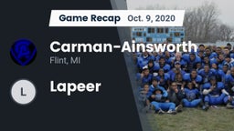 Recap:  Carman-Ainsworth   vs. Lapeer 2020