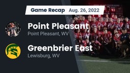 Recap: Point Pleasant  vs. Greenbrier East  2022