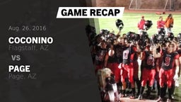 Recap: Coconino  vs. Page  2016