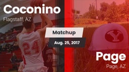 Matchup: Coconino  vs. Page  2017