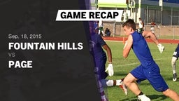 Recap: Fountain Hills  vs. Page 2015