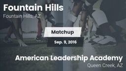 Matchup: Fountain Hills vs. American Leadership Academy 2016