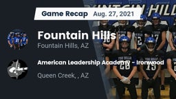 Recap: Fountain Hills  vs. American Leadership Academy - Ironwood 2021
