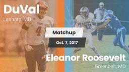 Matchup: DuVal vs. Eleanor Roosevelt  2017