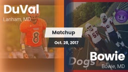 Matchup: DuVal vs. Bowie  2017