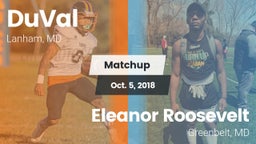 Matchup: DuVal vs. Eleanor Roosevelt  2018