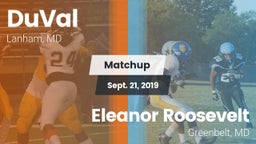 Matchup: DuVal vs. Eleanor Roosevelt  2019