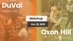 Matchup: DuVal vs. Oxon Hill  2019