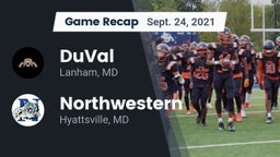 Recap: DuVal  vs. Northwestern  2021