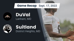 Recap: DuVal  vs. Suitland  2022