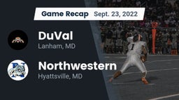 Recap: DuVal  vs. Northwestern  2022