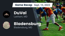 Recap: DuVal  vs. Bladensburg  2023