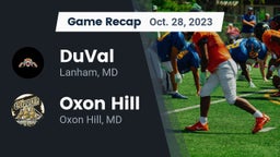 Recap: DuVal  vs. Oxon Hill  2023