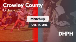 Matchup: Crowley County vs. DHPH 2016