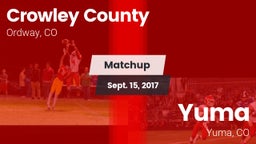 Matchup: Crowley County vs. Yuma  2017