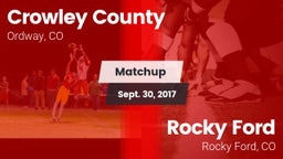 Matchup: Crowley County vs. Rocky Ford  2017