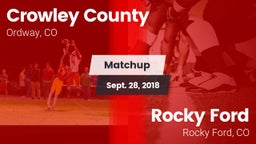 Matchup: Crowley County vs. Rocky Ford  2018