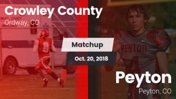 Matchup: Crowley County vs. Peyton  2018
