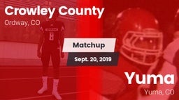Matchup: Crowley County vs. Yuma  2019