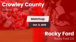 Matchup: Crowley County vs. Rocky Ford  2019