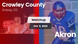 Matchup: Crowley County vs. Akron  2020