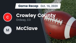 Recap: Crowley County  vs. McClave 2020