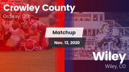 Matchup: Crowley County vs. Wiley  2020