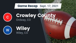 Recap: Crowley County  vs. Wiley  2021
