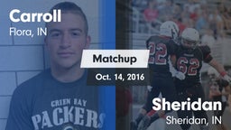 Matchup: Carroll vs. Sheridan  2016