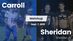 Matchup: Carroll vs. Sheridan  2018