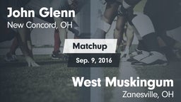 Matchup: John Glenn vs. West Muskingum  2016