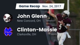 Recap: John Glenn  vs. Clinton-Massie  2017