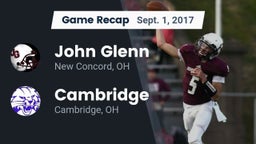 Recap: John Glenn  vs. Cambridge  2017