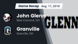 Recap: John Glenn  vs. Granville  2018