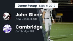Recap: John Glenn  vs. Cambridge  2019