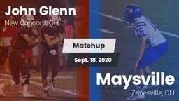 Matchup: John Glenn vs. Maysville  2020