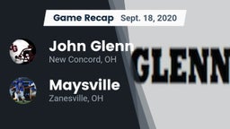 Recap: John Glenn  vs. Maysville  2020