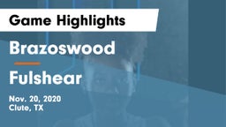 Brazoswood  vs Fulshear  Game Highlights - Nov. 20, 2020