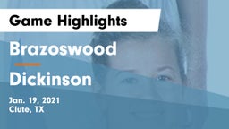 Brazoswood  vs Dickinson  Game Highlights - Jan. 19, 2021