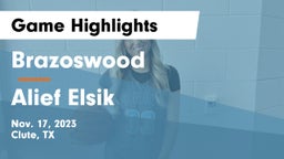 Brazoswood  vs Alief Elsik  Game Highlights - Nov. 17, 2023