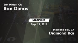 Matchup: San Dimas High vs. Diamond Bar  2016