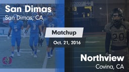 Matchup: San Dimas High vs. Northview  2016