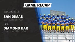 Recap: San Dimas  vs. Diamond Bar  2016