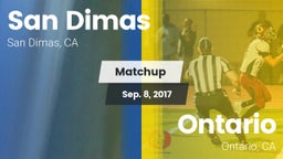 Matchup: San Dimas High vs. Ontario  2017