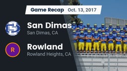 Recap: San Dimas  vs. Rowland  2017