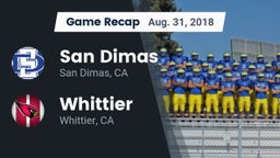 Recap: San Dimas  vs. Whittier  2018